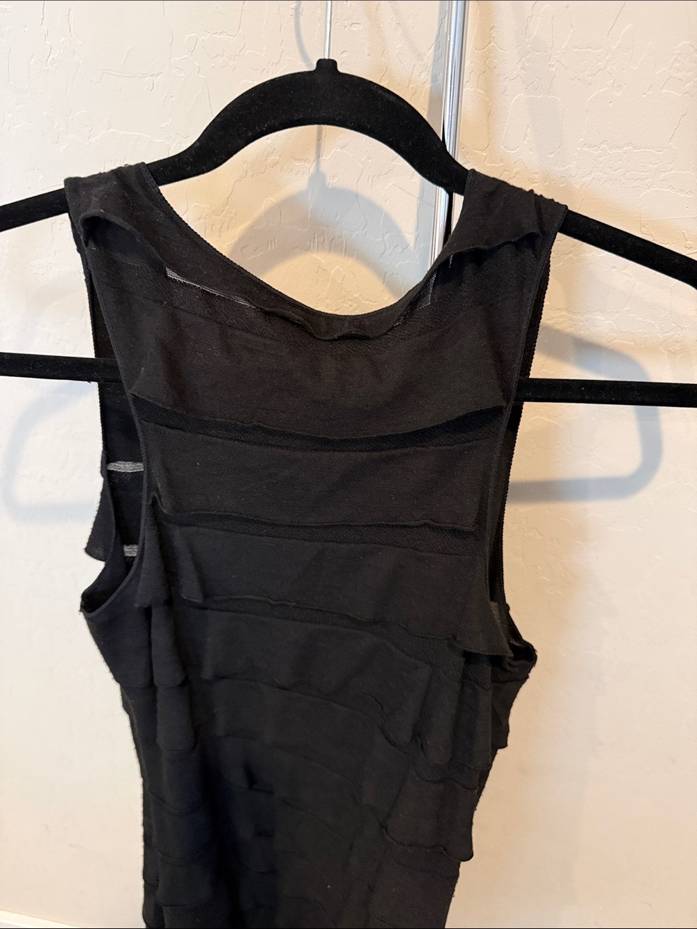 Max Studio Black Ruffled Maxi Dress - Picture 3 of 4